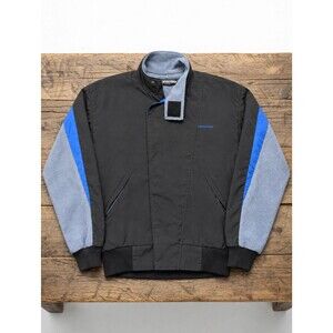 Cannondale Team Issue Cycling Jacket L Black Blue Fleece Colorblock USA Made